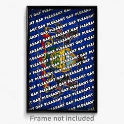 Pleasant Gap Pennsylvania Poster (PA City Souvenir 11x17 Town Print)