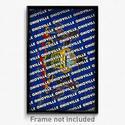 Ohioville Pennsylvania Poster (PA City Souvenir 11x17 Town Print)