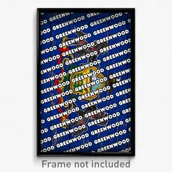 Greenwood Pennsylvania Poster (PA City Souvenir 11x17 Town Print)