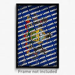Emerald Lakes Pennsylvania Poster (PA City Souvenir 11x17 Town Print)