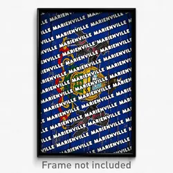 Marienville Pennsylvania Poster (PA City Souvenir 11x17 Town Print)