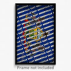 East Greenville Pennsylvania Poster (PA City Souvenir 11x17 Town Print)