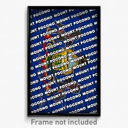 Mount Pocono Pennsylvania Poster (PA City Souvenir 11x17 Town Print)