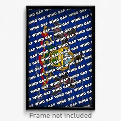 Wind Gap Pennsylvania Poster (PA City Souvenir 11x17 Town Print)