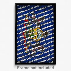 Lake Wynonah Pennsylvania Poster (PA City Souvenir 11x17 Town Print)