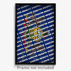 Chester Heights Pennsylvania Poster (PA City Souvenir 11x17 Town Print)