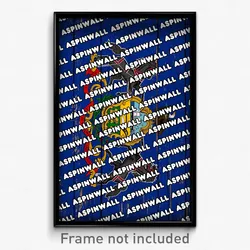 Aspinwall Pennsylvania Poster (PA City Souvenir 11x17 Town Print)