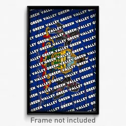 Valley Green Pennsylvania Poster (PA City Souvenir 11x17 Town Print)
