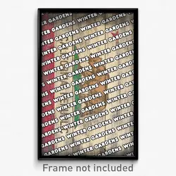 Winter Gardens California Poster (CA City Souvenir 11x17 Town Print)