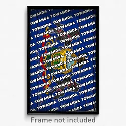 Towanda Pennsylvania Poster (PA City Souvenir 11x17 Town Print)