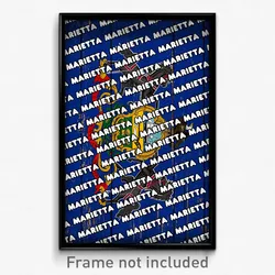 Marietta Pennsylvania Poster (PA City Souvenir 11x17 Town Print)