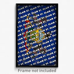 St. Clair Pennsylvania Poster (PA City Souvenir 11x17 Town Print)