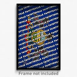 Fayetteville Pennsylvania Poster (PA City Souvenir 11x17 Town Print)
