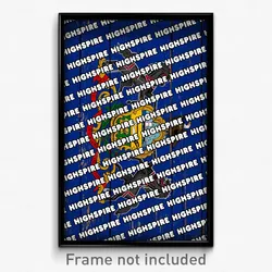 Highspire Pennsylvania Poster (PA City Souvenir 11x17 Town Print)