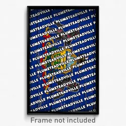 Plumsteadville Pennsylvania Poster (PA City Souvenir 11x17 Town Print)