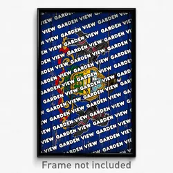 Garden View Pennsylvania Poster (PA City Souvenir 11x17 Town Print)