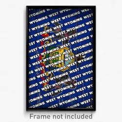 West Wyoming Pennsylvania Poster (PA City Souvenir 11x17 Town Print)