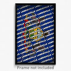 Landisville Pennsylvania Poster (PA City Souvenir 11x17 Town Print)