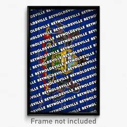 Reynoldsville Pennsylvania Poster (PA City Souvenir 11x17 Town Print)
