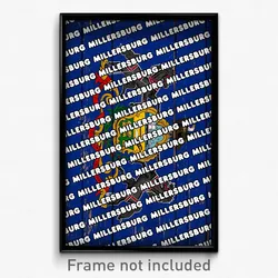 Millersburg Pennsylvania Poster (PA City Souvenir 11x17 Town Print)