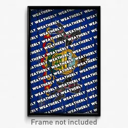 Weatherly Pennsylvania Poster (PA City Souvenir 11x17 Town Print)