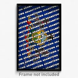 Adamstown Pennsylvania Poster (PA City Souvenir 11x17 Town Print)