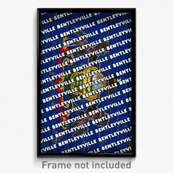 Bentleyville Pennsylvania Poster (PA City Souvenir 11x17 Town Print)