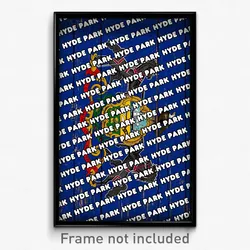 Hyde Park Pennsylvania Poster (PA City Souvenir 11x17 Town Print)