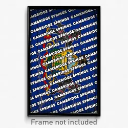 Cambridge Springs Pennsylvania Poster (PA City Souvenir 11x17 Town Print)