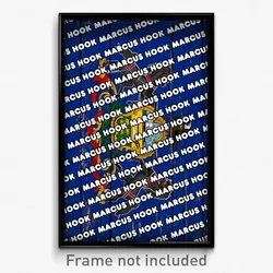 Marcus Hook Pennsylvania Poster (PA City Souvenir 11x17 Town Print)