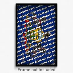 Port Allegany Pennsylvania Poster (PA City Souvenir 11x17 Town Print)