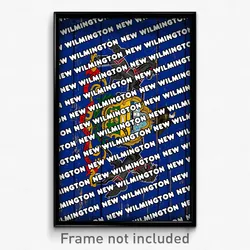 New Wilmington Pennsylvania Poster (PA City Souvenir 11x17 Town Print)
