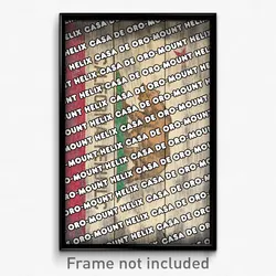 Casa de Oro-Mount Helix California Poster (CA City Souvenir 11x17 Town Print)