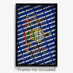 Mount Union Pennsylvania Poster (PA City Souvenir 11x17 Town Print)