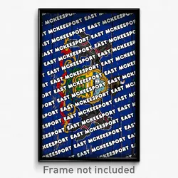 East McKeesport Pennsylvania Poster (PA City Souvenir 11x17 Town Print)