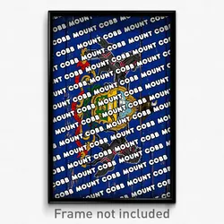 Mount Cobb Pennsylvania Poster (PA City Souvenir 11x17 Town Print)