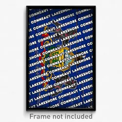 Conneaut Lakeshore Pennsylvania Poster (PA City Souvenir 11x17 Town Print)