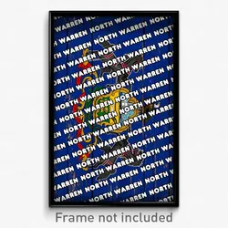 North Warren Pennsylvania Poster (PA City Souvenir 11x17 Town Print)