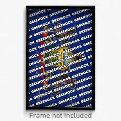 Greenock Pennsylvania Poster (PA City Souvenir 11x17 Town Print)