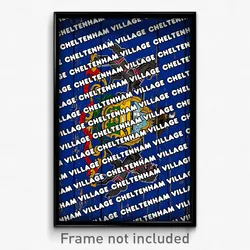 Cheltenham Village Pennsylvania Poster (PA City Souvenir 11x17 Town Print)