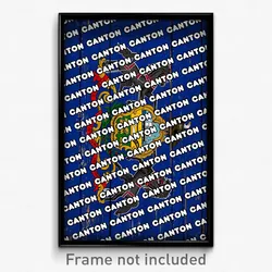 Canton Pennsylvania Poster (PA City Souvenir 11x17 Town Print)