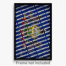 South Coatesville Pennsylvania Poster (PA City Souvenir 11x17 Town Print)