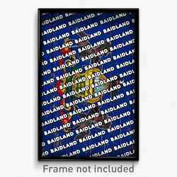 Baidland Pennsylvania Poster (PA City Souvenir 11x17 Town Print)