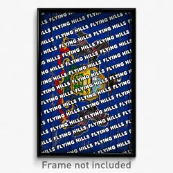 Flying Hills Pennsylvania Poster (PA City Souvenir 11x17 Town Print)