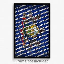 East Washington Pennsylvania Poster (PA City Souvenir 11x17 Town Print)