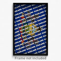 Oakland Pennsylvania Poster (PA City Souvenir 11x17 Town Print)