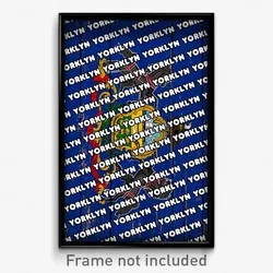 Yorklyn Pennsylvania Poster (PA City Souvenir 11x17 Town Print)