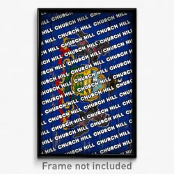 Church Hill Pennsylvania Poster (PA City Souvenir 11x17 Town Print)