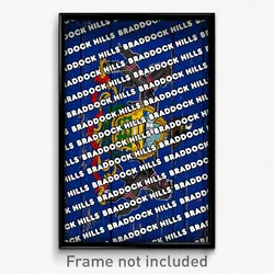 Braddock Hills Pennsylvania Poster (PA City Souvenir 11x17 Town Print)