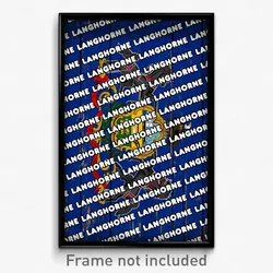 Langhorne Pennsylvania Poster (PA City Souvenir 11x17 Town Print)